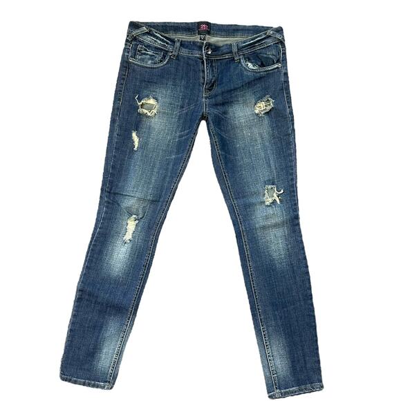 2b bebe Skinny Jeans Womens Size 30, Ripped Stretchy Skinny Jeans Vintage - Picture 1 of 8